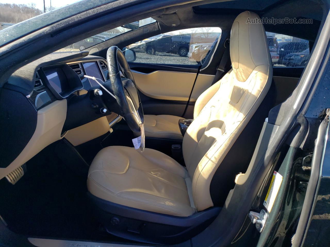 2014 Tesla Model S  Green vin: 5YJSA1H1XEFP59563