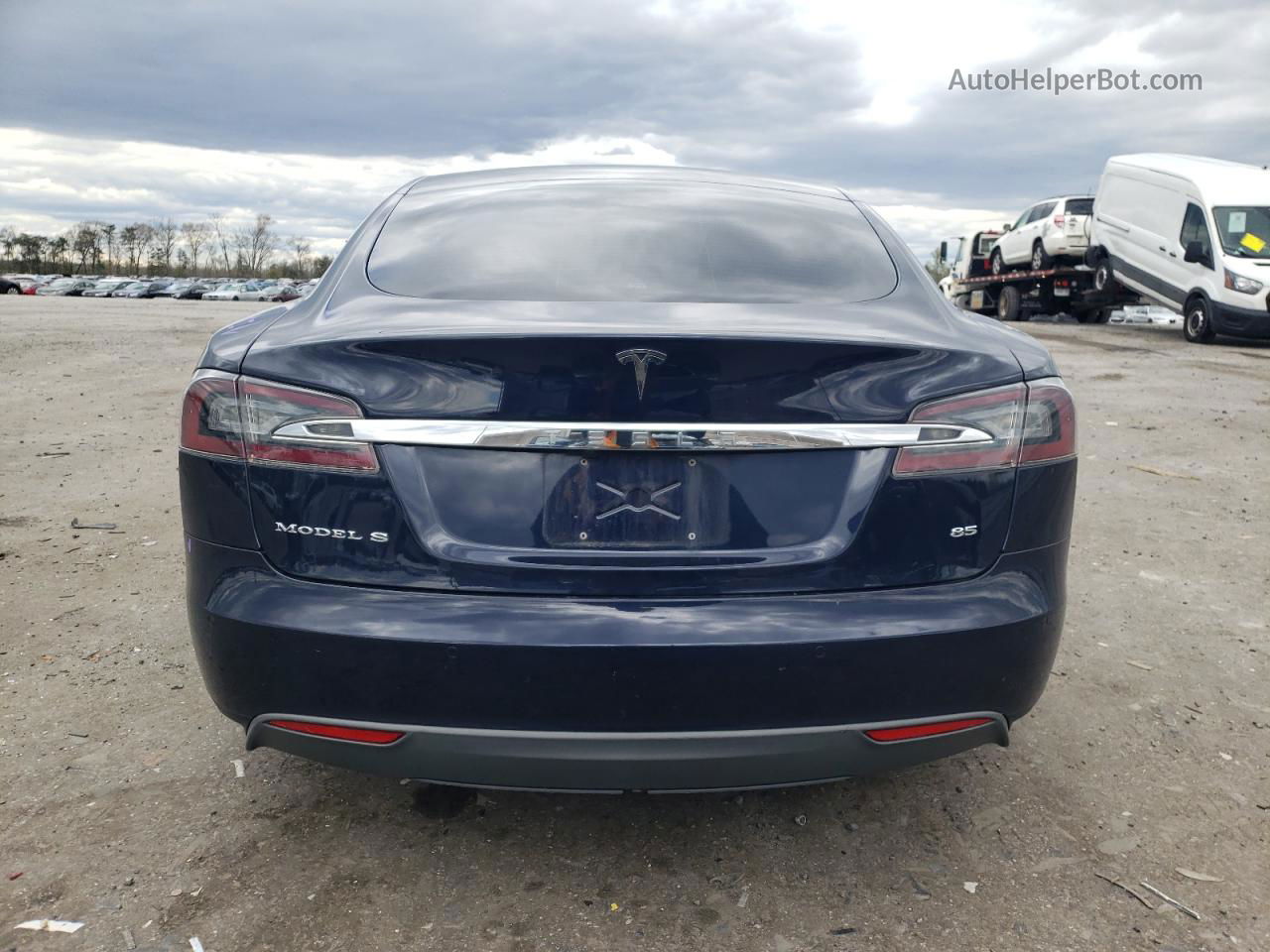 2014 Tesla Model S  Blue vin: 5YJSA1H1XEFP61037