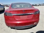 2015 Tesla Model S 85 Red vin: 5YJSA1H1XFFP76350
