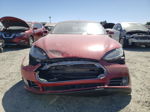 2015 Tesla Model S 85 Red vin: 5YJSA1H1XFFP76350