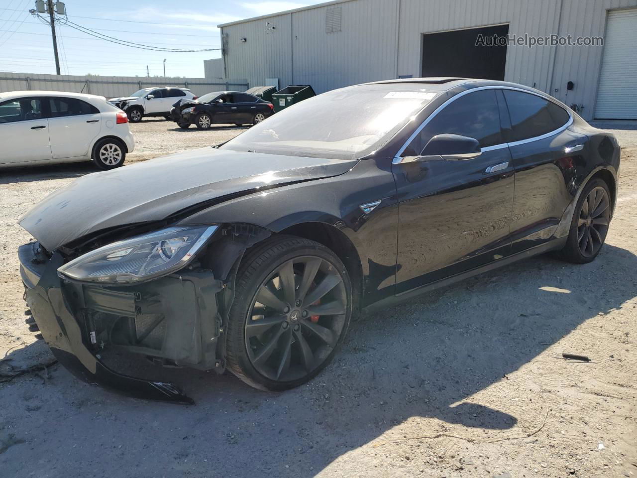 2014 Tesla Model S  Black vin: 5YJSA1H20EFP55076