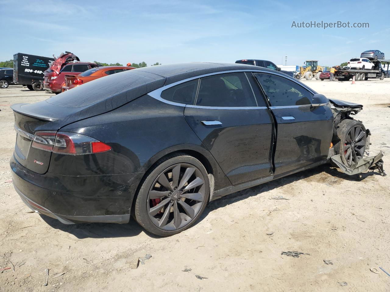 2014 Tesla Model S  Black vin: 5YJSA1H20EFP55076