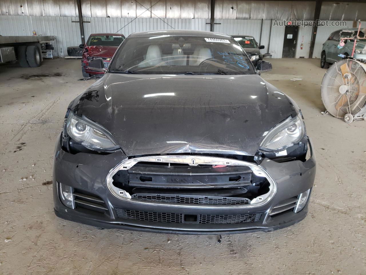 2014 Tesla Model S  Серый vin: 5YJSA1H20EFP64957