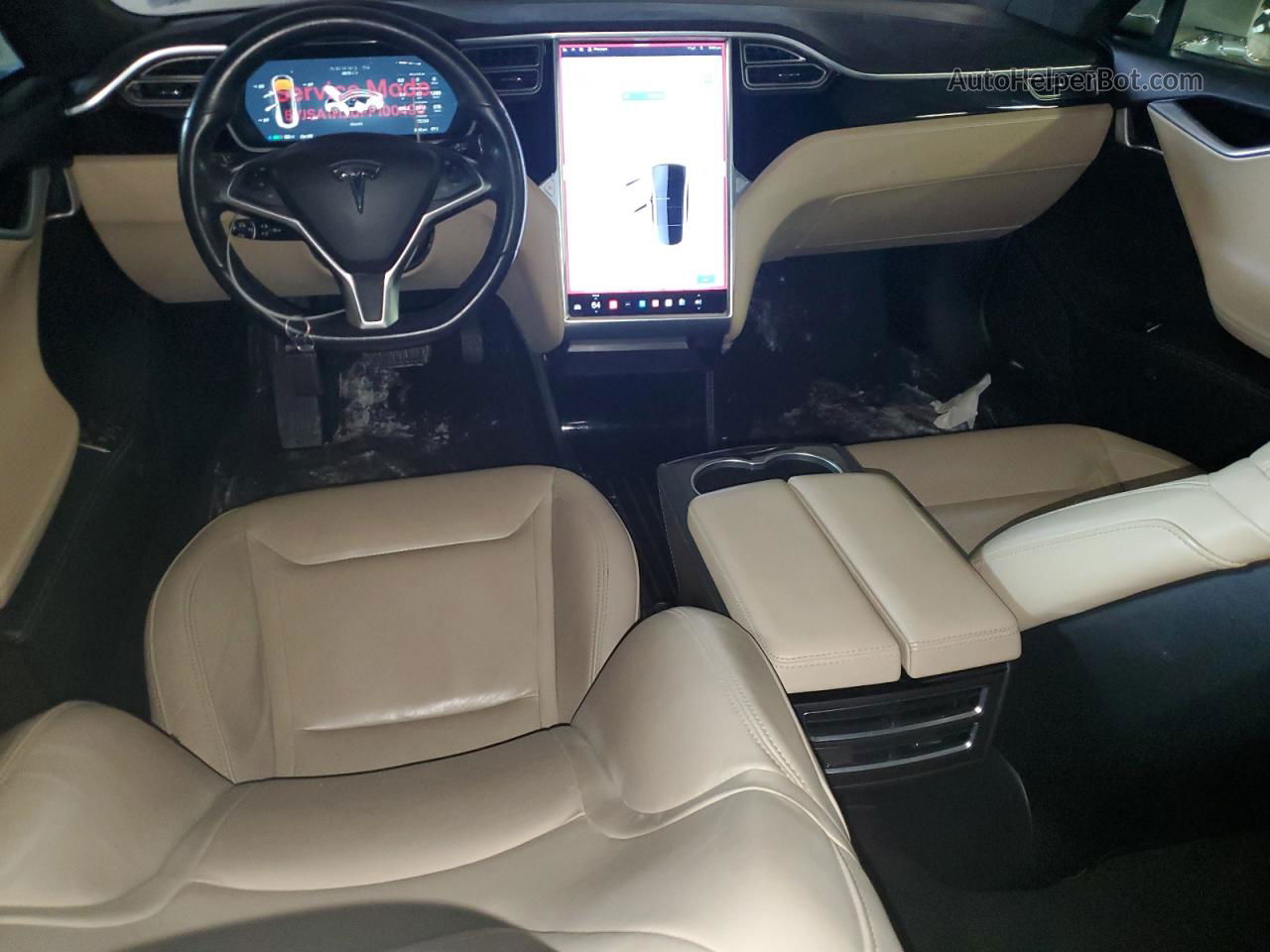 2015 Tesla Model S 85d Белый vin: 5YJSA1H20FF100496