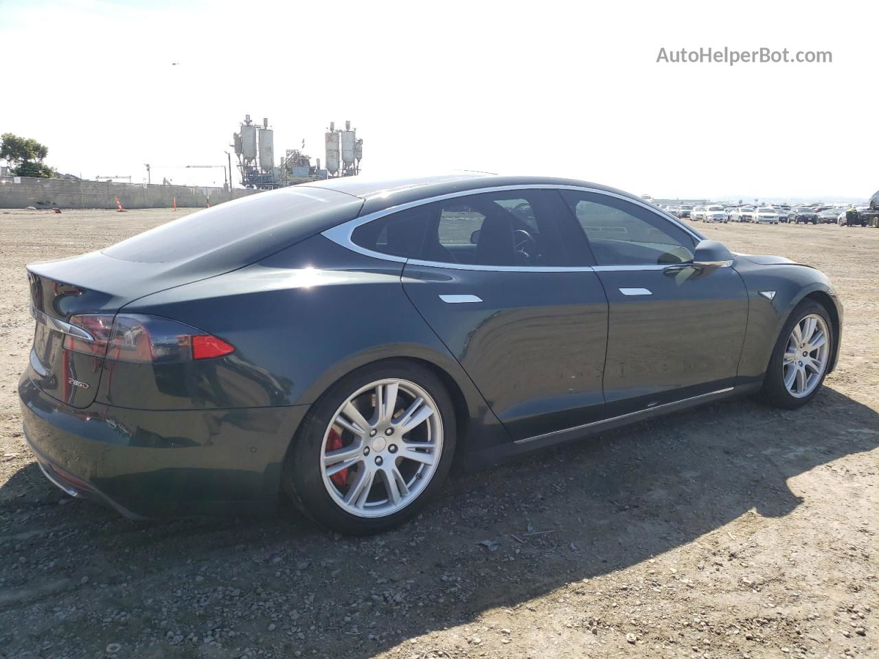 2014 Tesla Model S  Green vin: 5YJSA1H22EFP62756