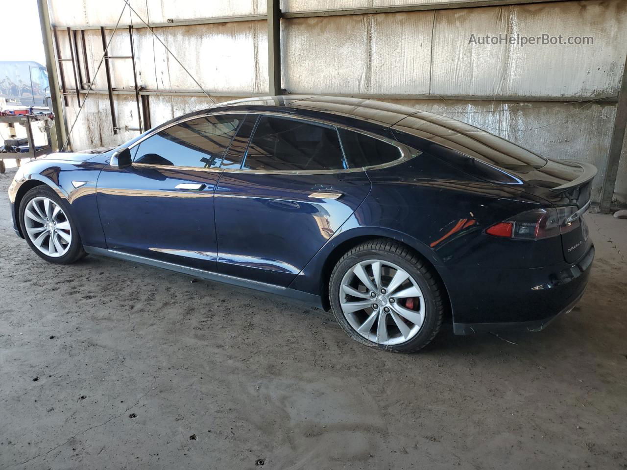 2014 Tesla Model S  Blue vin: 5YJSA1H22EFP68377
