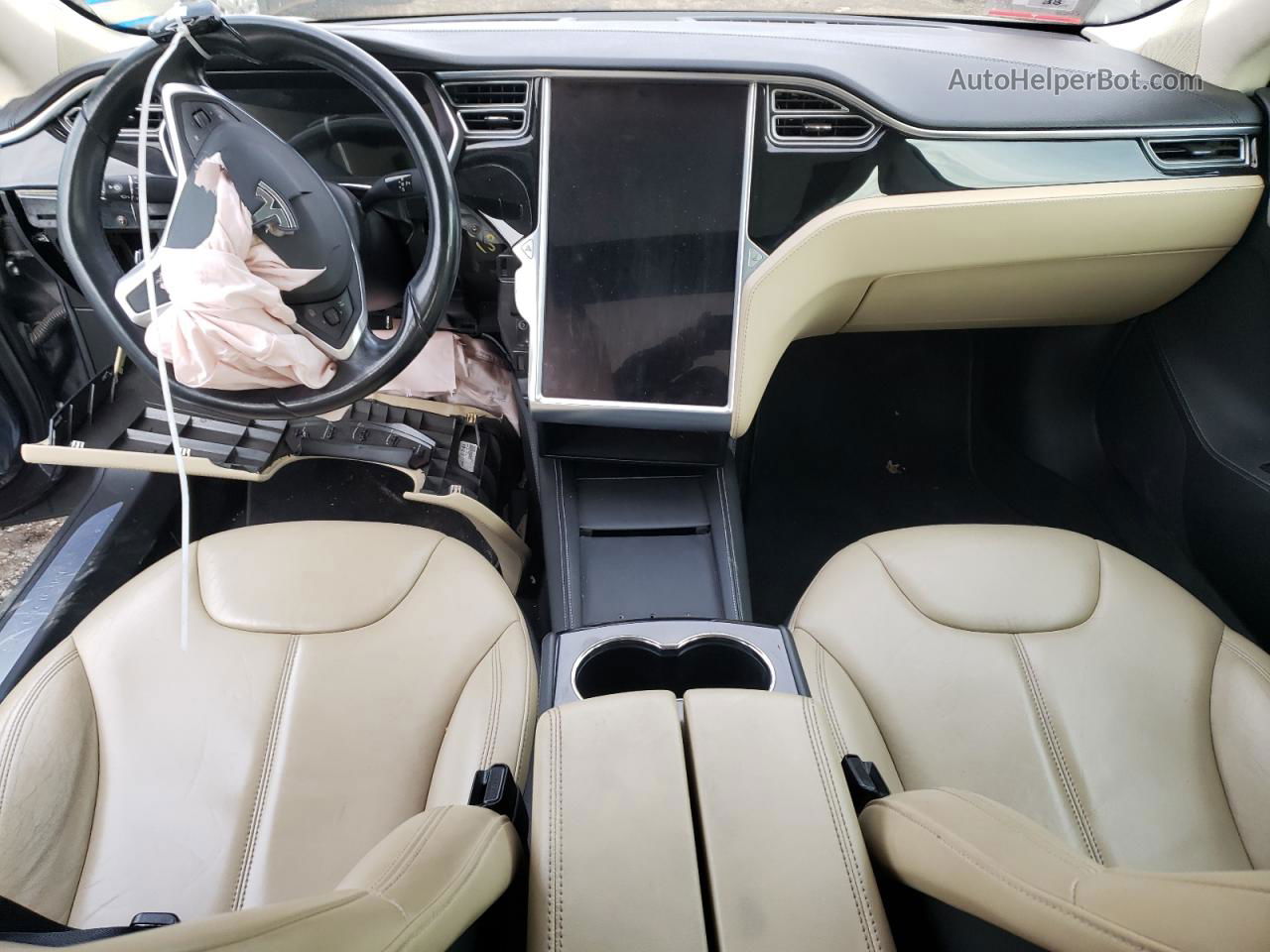 2015 Tesla Model S 85d Угольный vin: 5YJSA1H22FFP76397