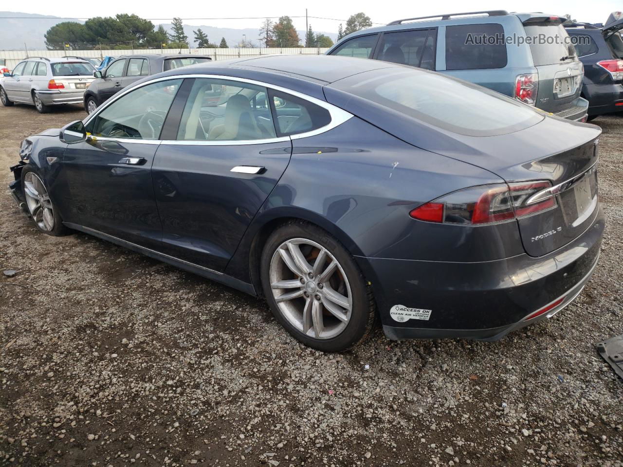 2015 Tesla Model S 85d Угольный vin: 5YJSA1H22FFP76397