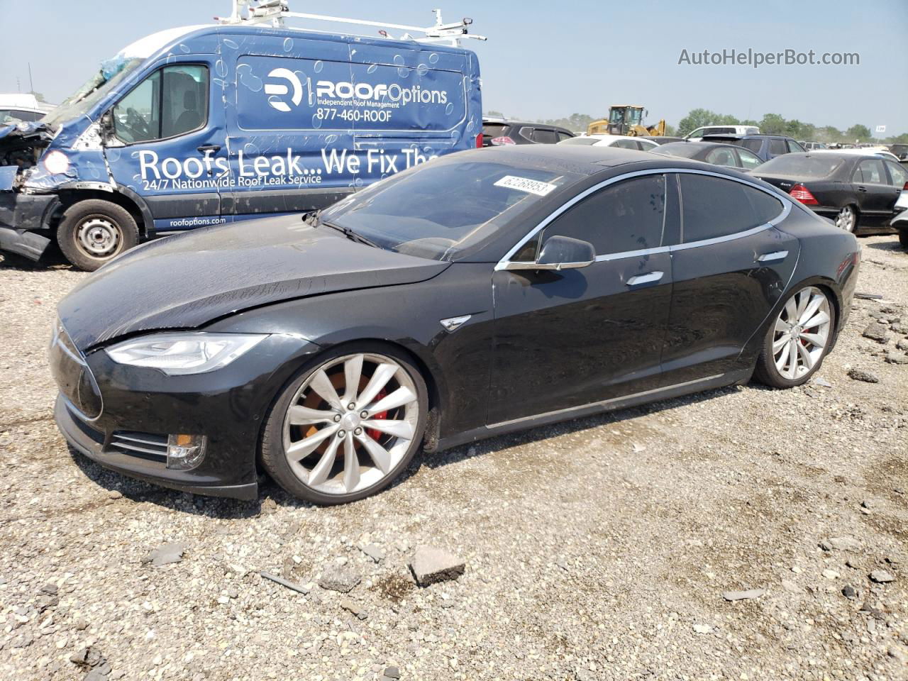 2014 Tesla Model S  Black vin: 5YJSA1H23EFP62720