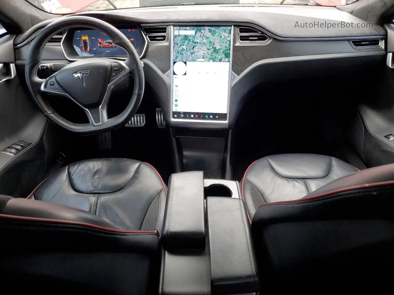 2014 Tesla Model S  Красный vin: 5YJSA1H23EFP65780