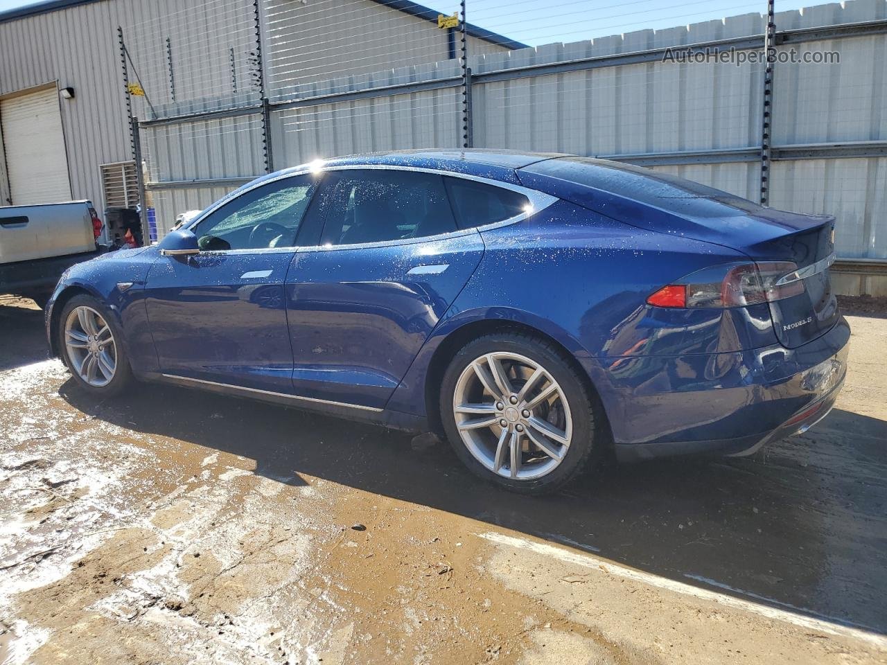 2015 Tesla Model S 85d Blue vin: 5YJSA1H23FF095164