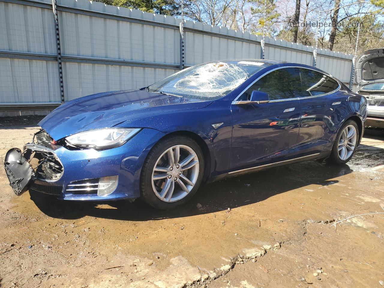 2015 Tesla Model S 85d Blue vin: 5YJSA1H23FF095164