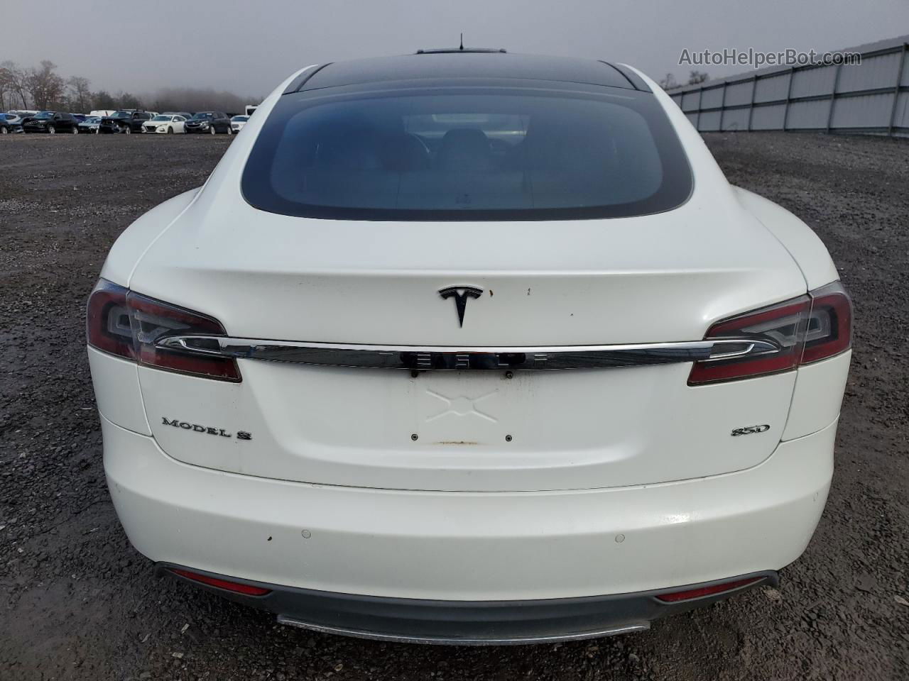 2015 Tesla Model S 85d White vin: 5YJSA1H25FF093979