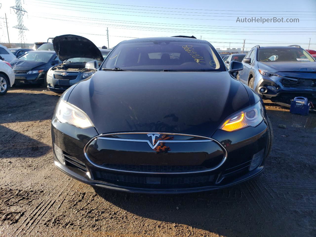 2015 Tesla Model S 85d Black vin: 5YJSA1H25FF096638