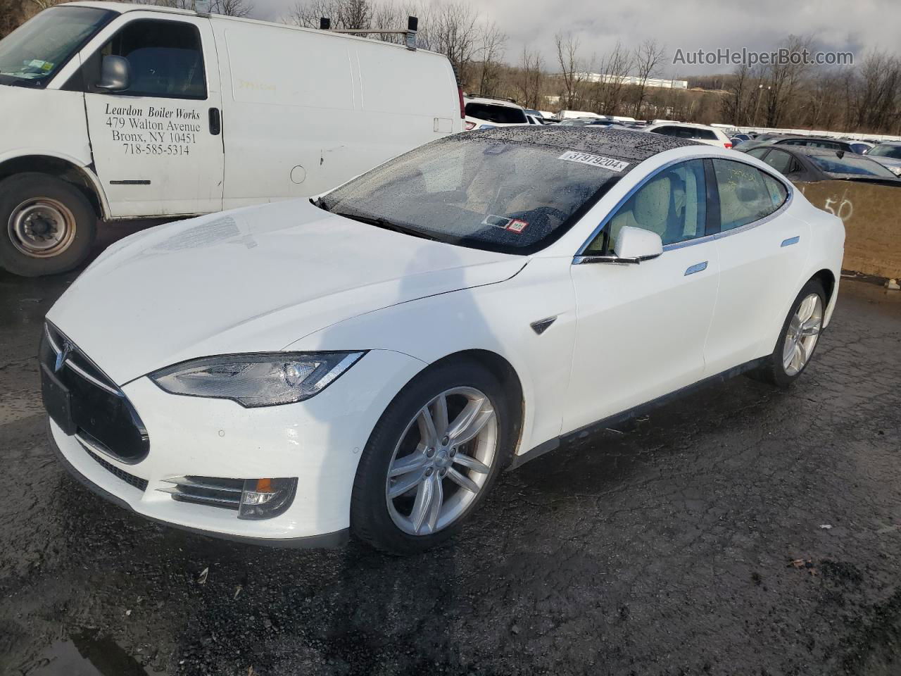 2015 Tesla Model S 85d Белый vin: 5YJSA1H25FFP69377