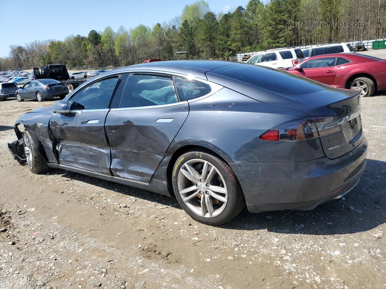 2015 Tesla Model S 85d Серый vin: 5YJSA1H26FF089214