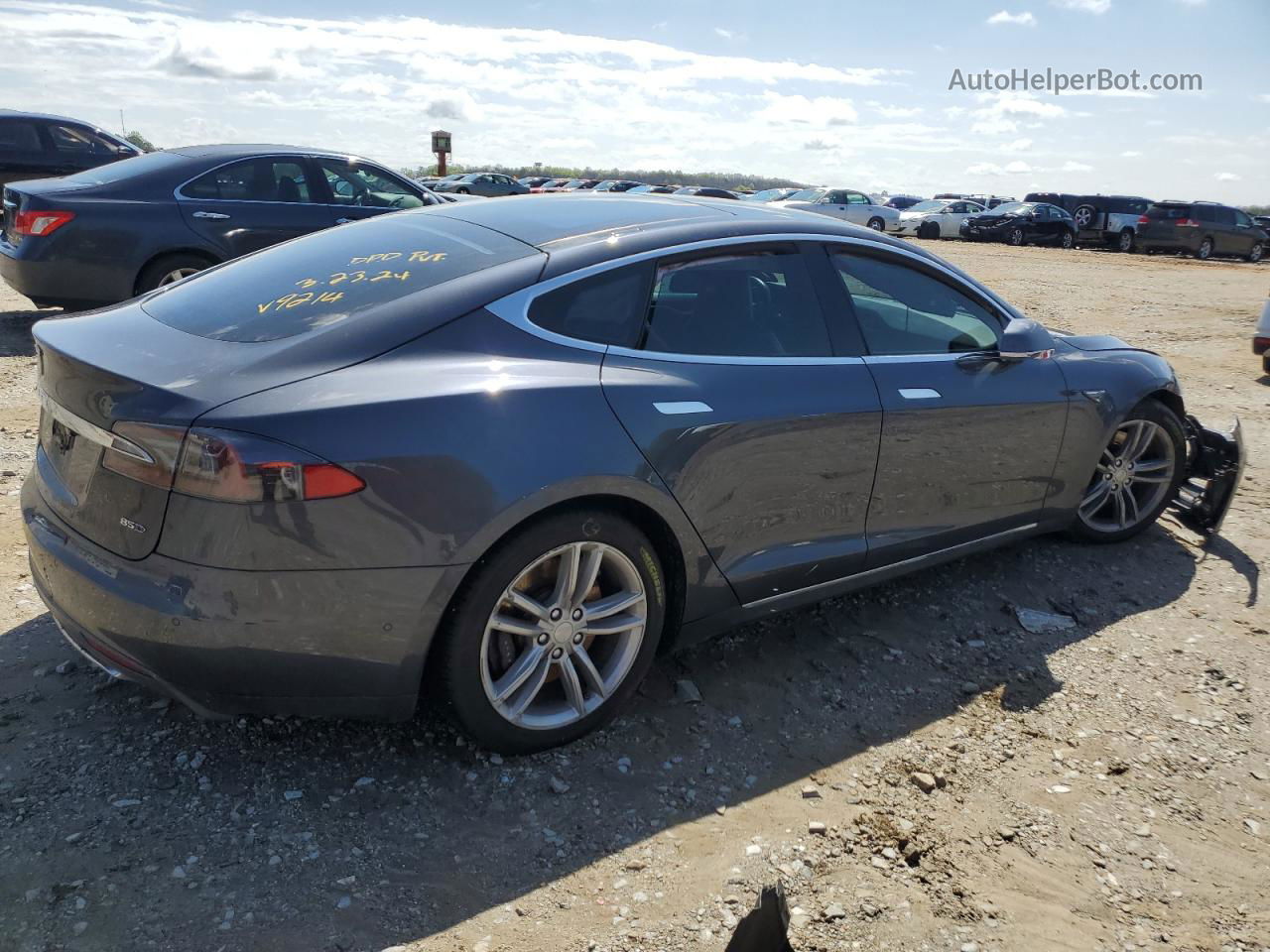 2015 Tesla Model S 85d Gray vin: 5YJSA1H26FF089214