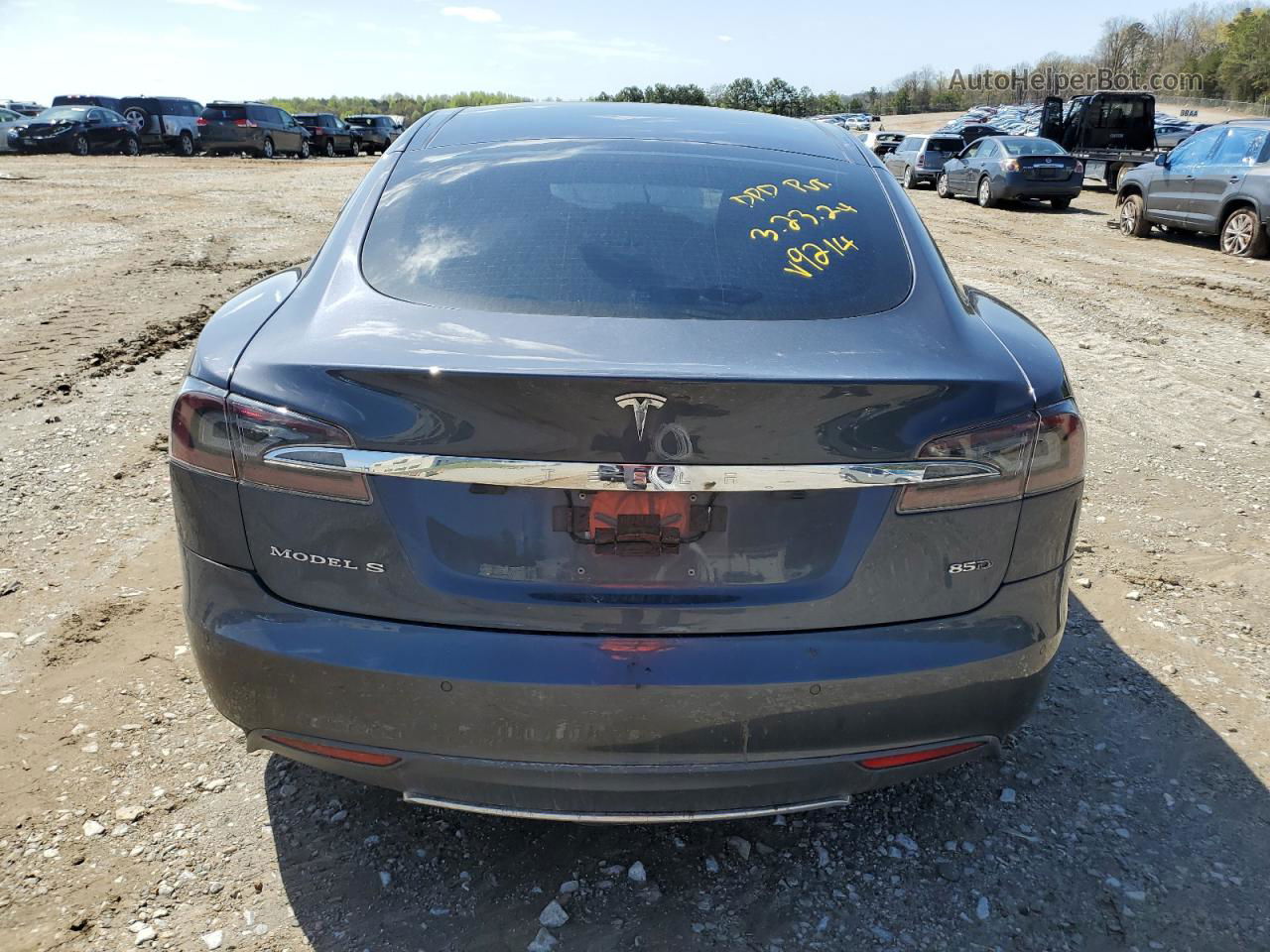 2015 Tesla Model S 85d Серый vin: 5YJSA1H26FF089214