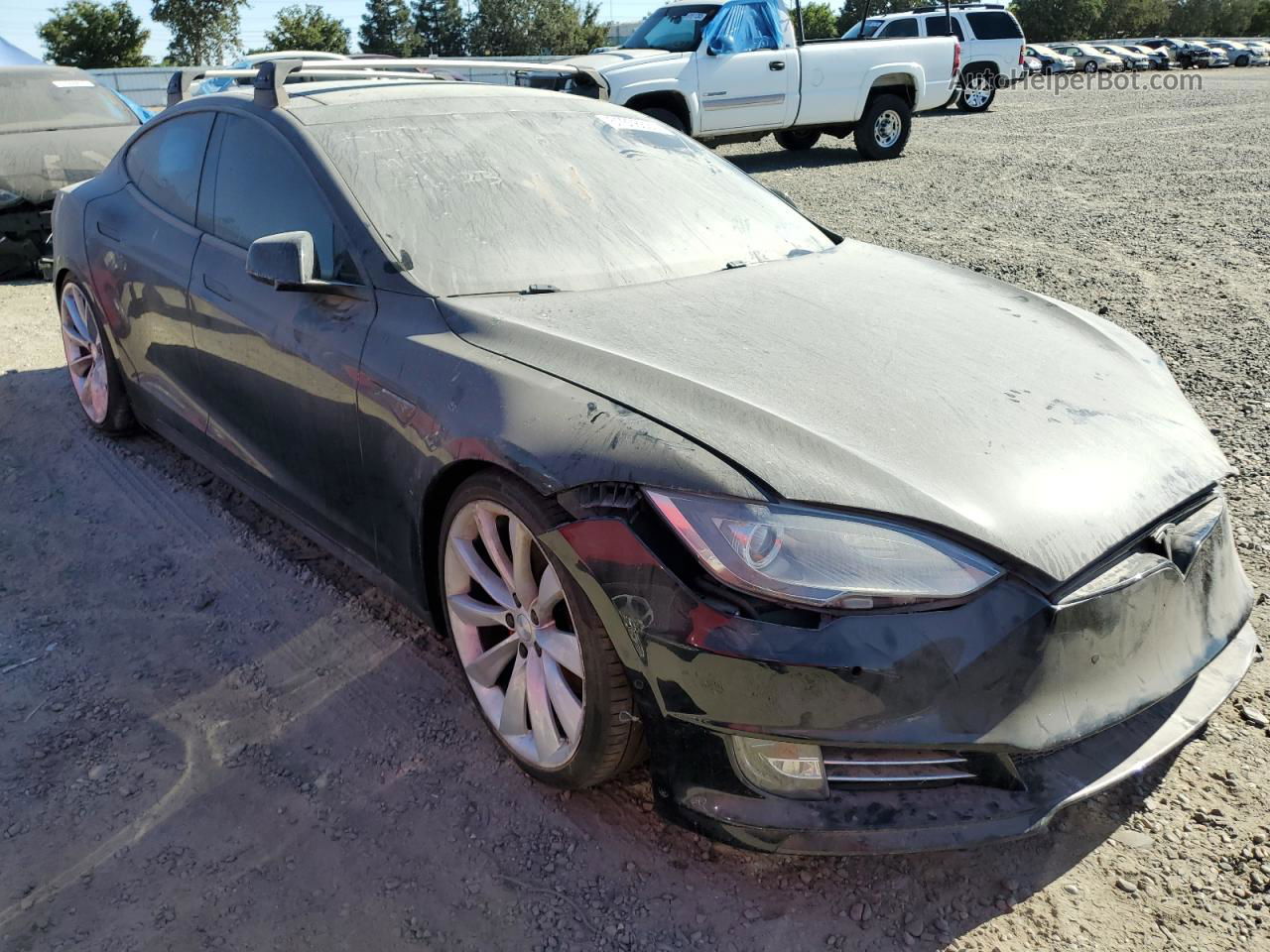 2014 Tesla Model S  Black vin: 5YJSA1H28EFP63474