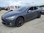 2014 Tesla Model S  Gray vin: 5YJSA1H28EFP66178