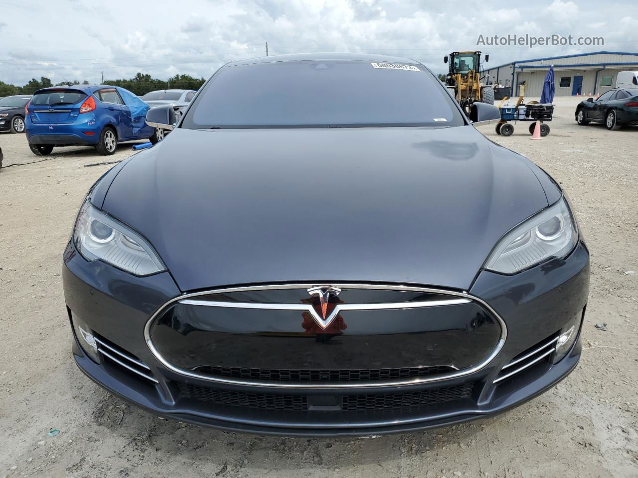 2014 Tesla Model S  Gray vin: 5YJSA1H28EFP66178