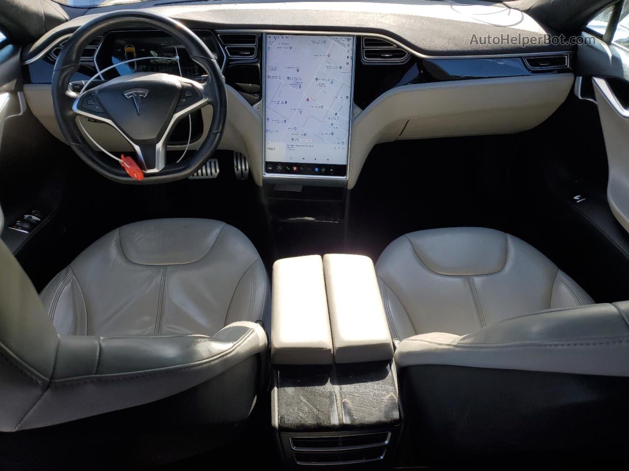 2015 Tesla Model S P85d Silver vin: 5YJSA1H42FF085971