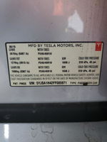 2015 Tesla Model S P85d Silver vin: 5YJSA1H42FF085971