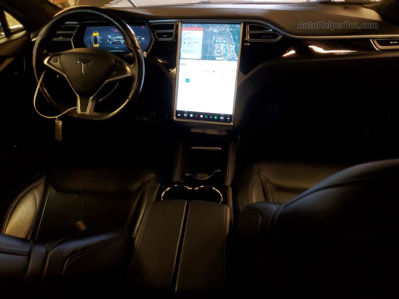 2015 Tesla Model S P85d Серый vin: 5YJSA1H47FF081155