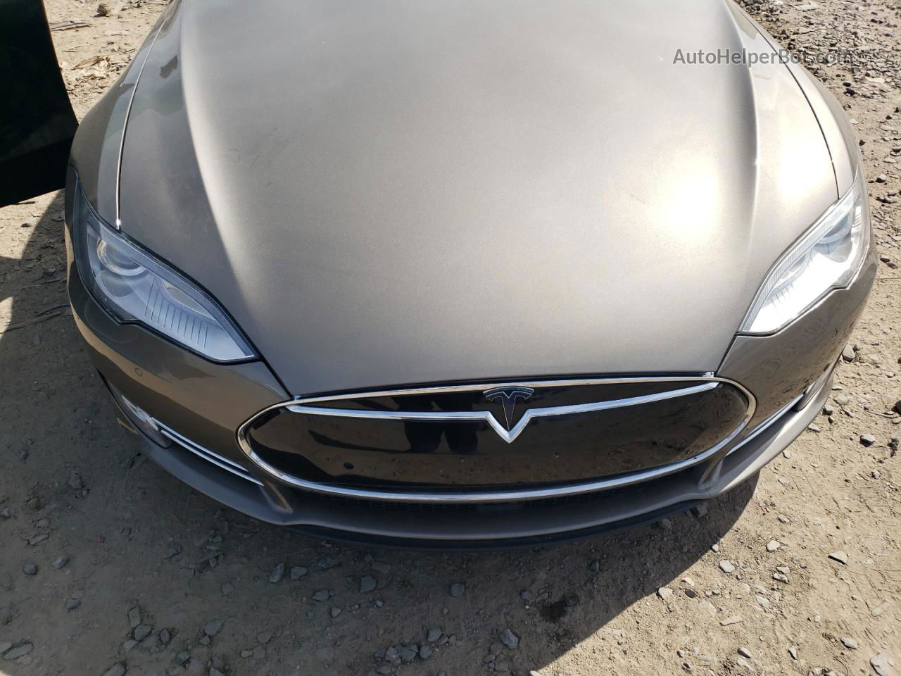 2015 Tesla Model S P85d Бежевый vin: 5YJSA1H49FF082517