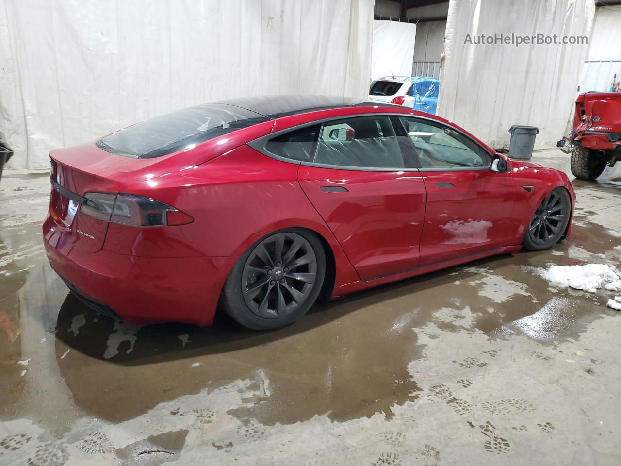 2019 Tesla Model S  Red vin: 5YJSA1E23KF311772