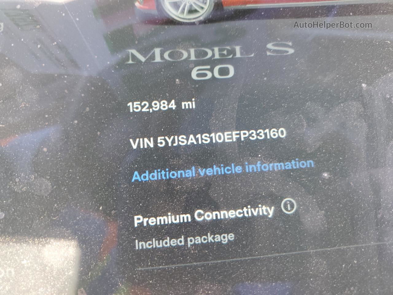 2014 Tesla Model S  Red vin: 5YJSA1S10EFP33160