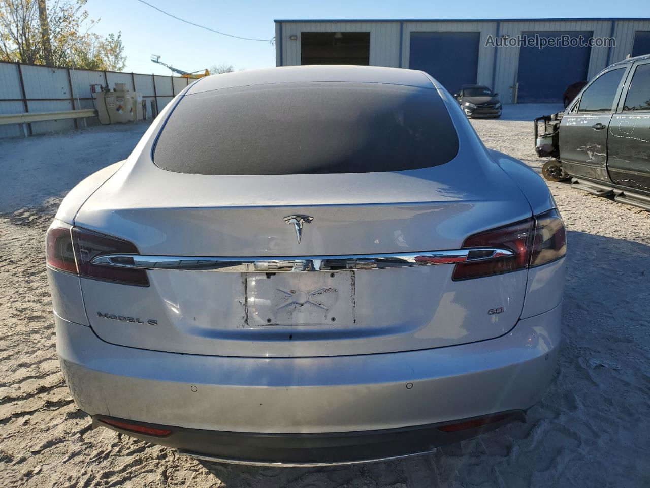 2014 Tesla Model S  Gray vin: 5YJSA1S10EFP52372