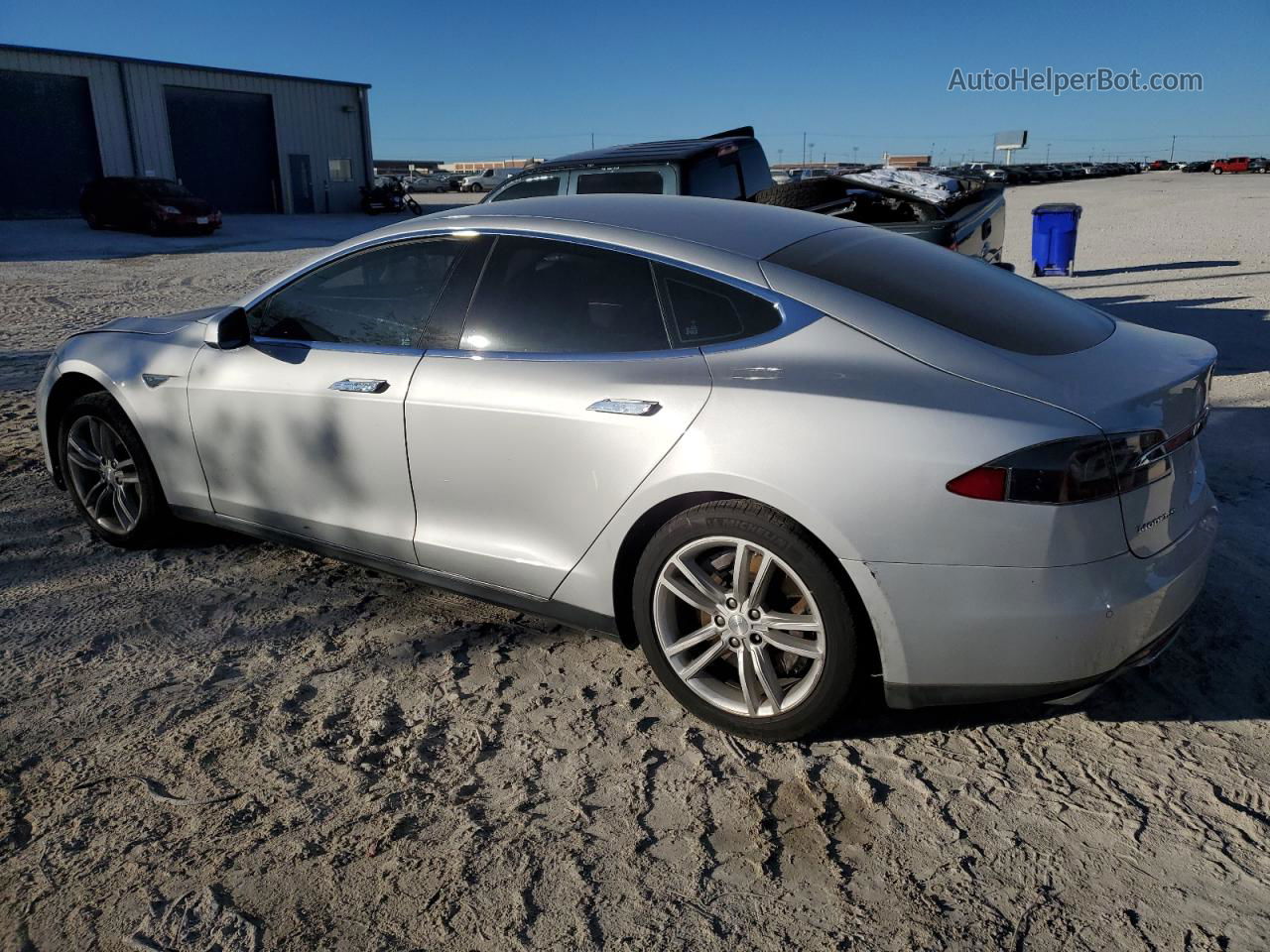 2014 Tesla Model S  Gray vin: 5YJSA1S10EFP52372