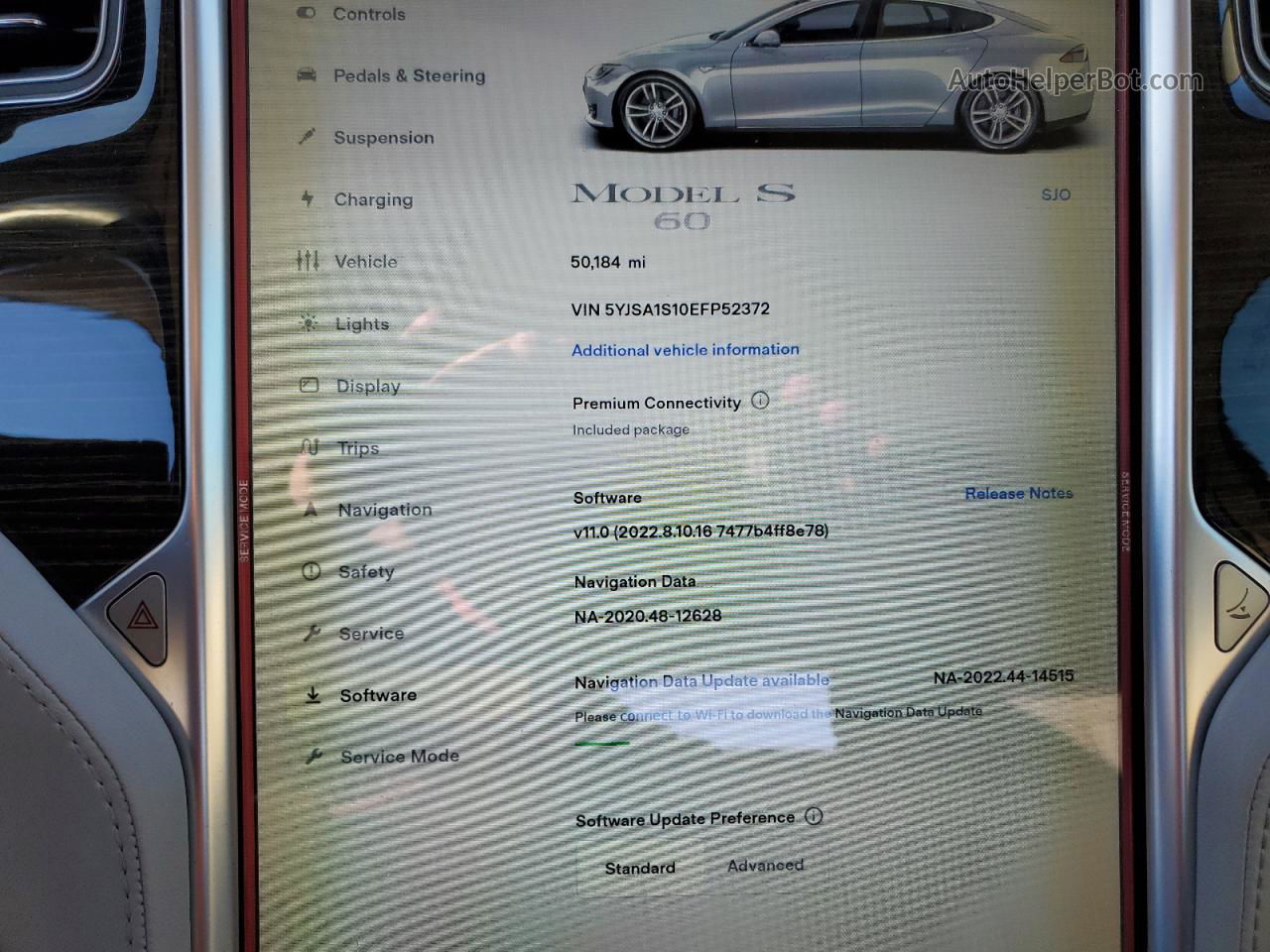 2014 Tesla Model S  Gray vin: 5YJSA1S10EFP52372