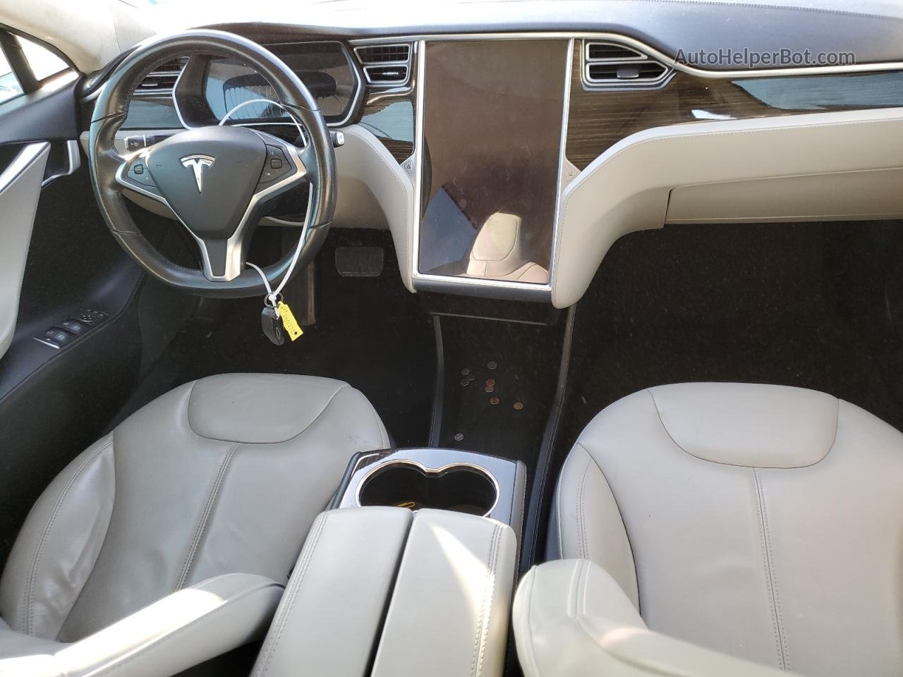 2014 Tesla Model S  Gray vin: 5YJSA1S10EFP52372