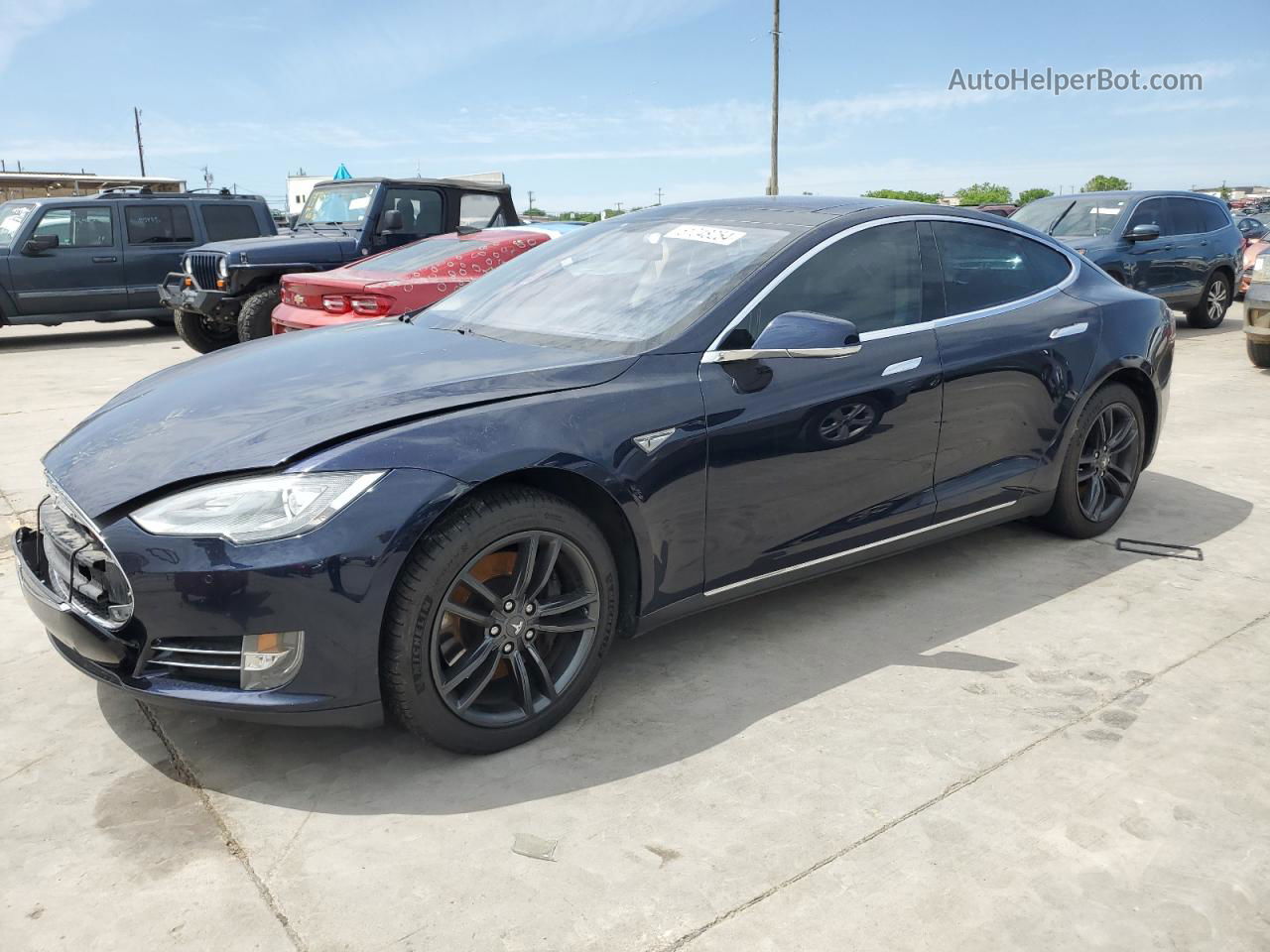 2014 Tesla Model S  Blue vin: 5YJSA1S12EFP33161