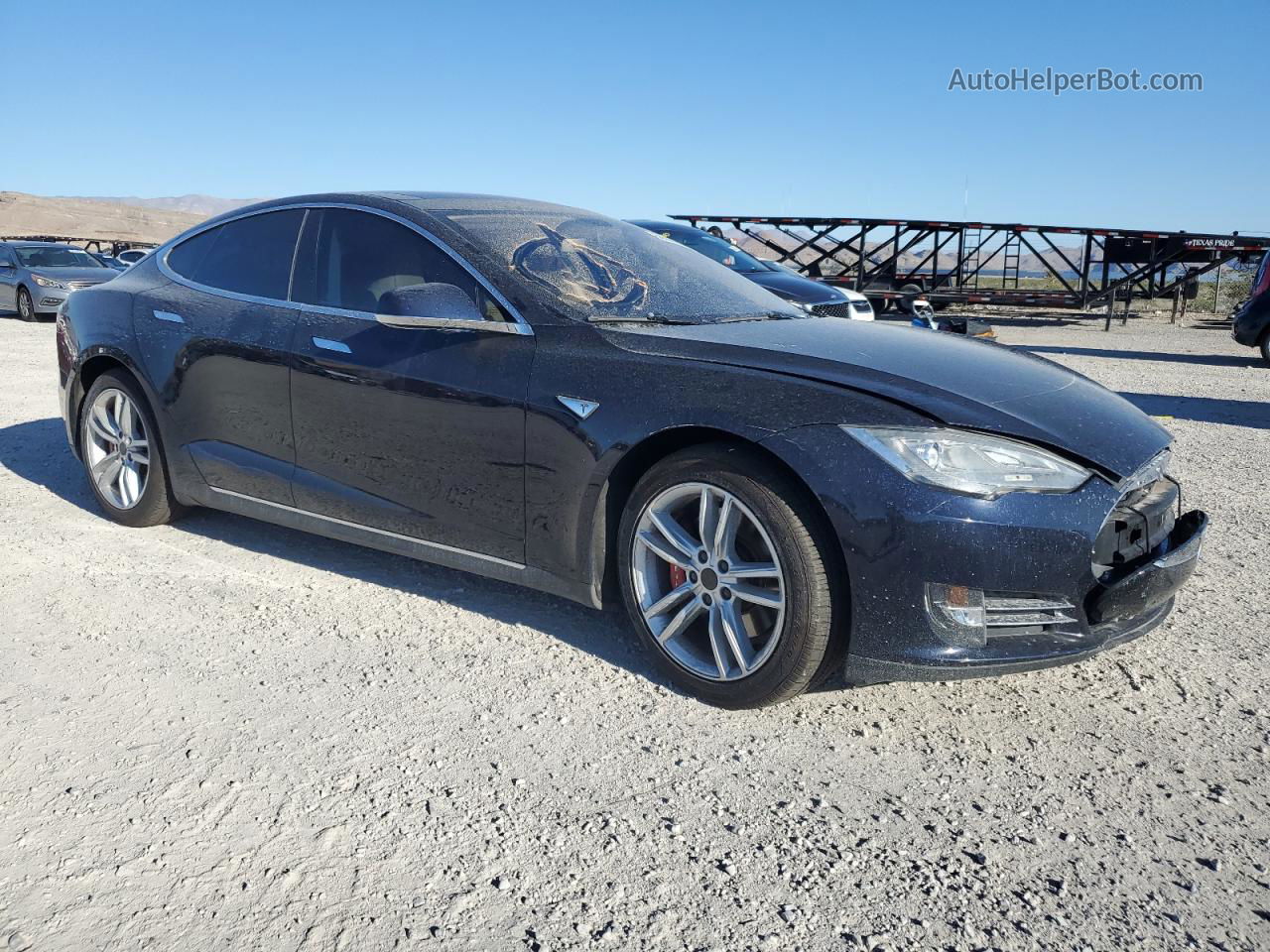 2014 Tesla Model S  Черный vin: 5YJSA1S13EFP51202