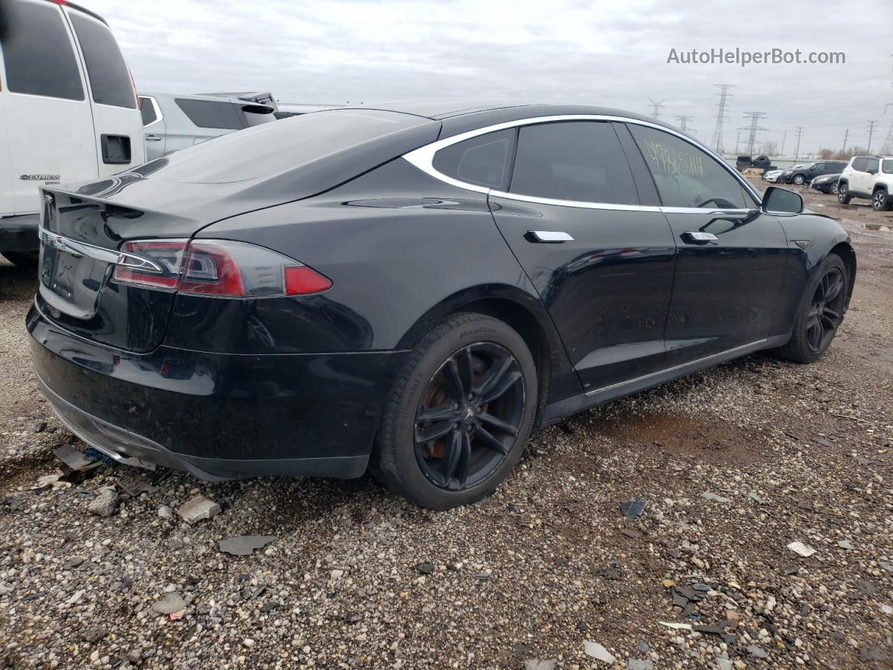 2014 Tesla Model S  Black vin: 5YJSA1S14EFP33386