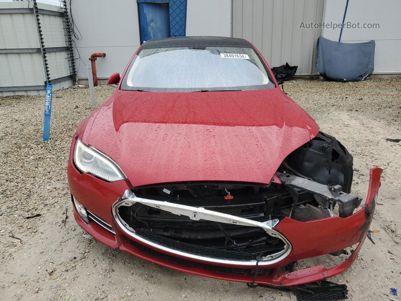 2014 Tesla Model S  Красный vin: 5YJSA1S15EFP36636