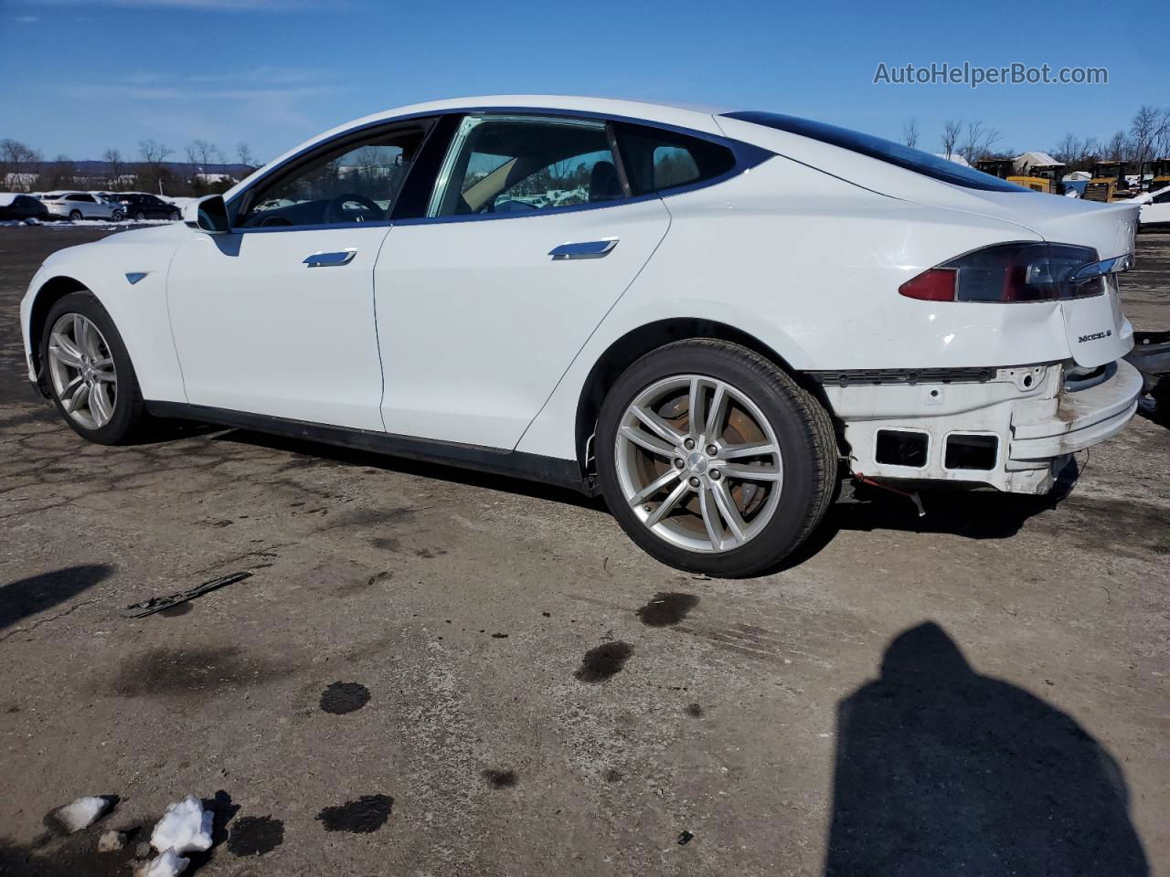 2014 Tesla Model S  Белый vin: 5YJSA1S16EFP35317