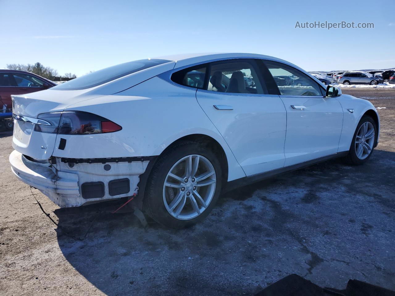 2014 Tesla Model S  Белый vin: 5YJSA1S16EFP35317
