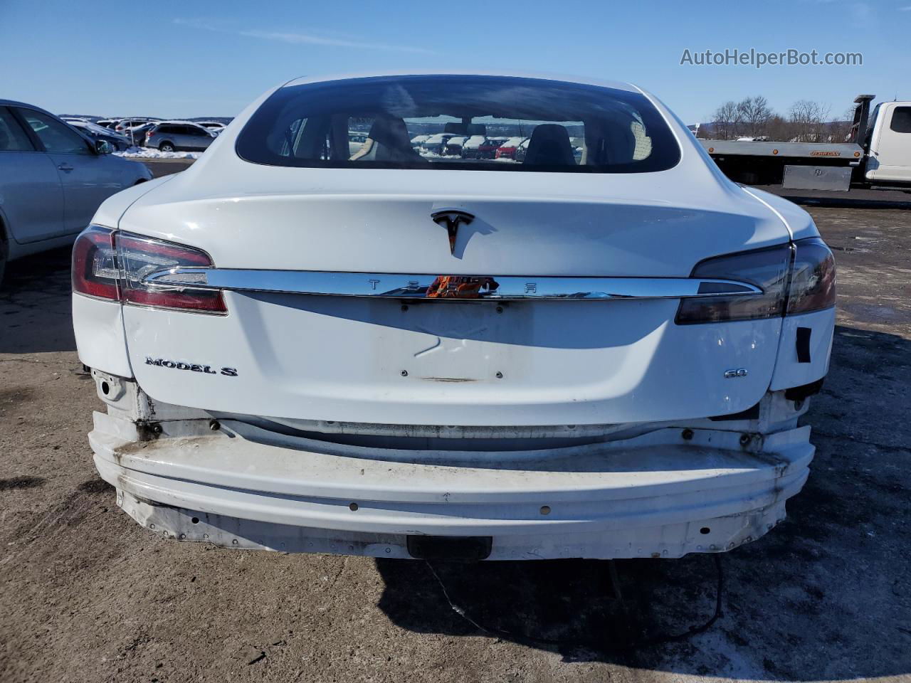 2014 Tesla Model S  Белый vin: 5YJSA1S16EFP35317