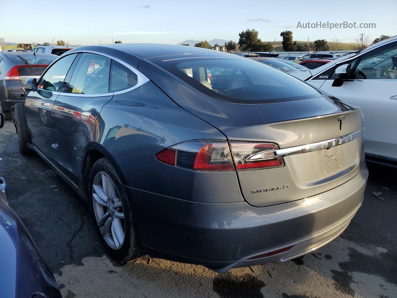 2014 Tesla Model S  Серый vin: 5YJSA1S17EFP41448