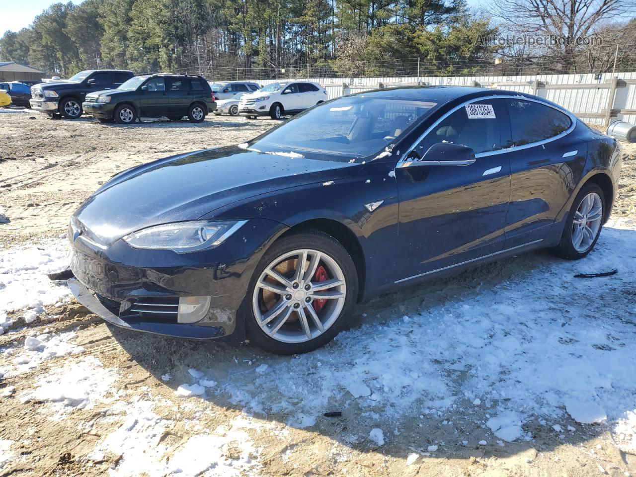 2014 Tesla Model S  Black vin: 5YJSA1S19EFP35893