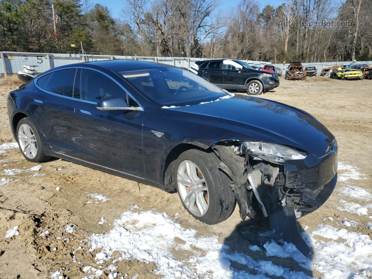 2014 Tesla Model S  Black vin: 5YJSA1S19EFP35893