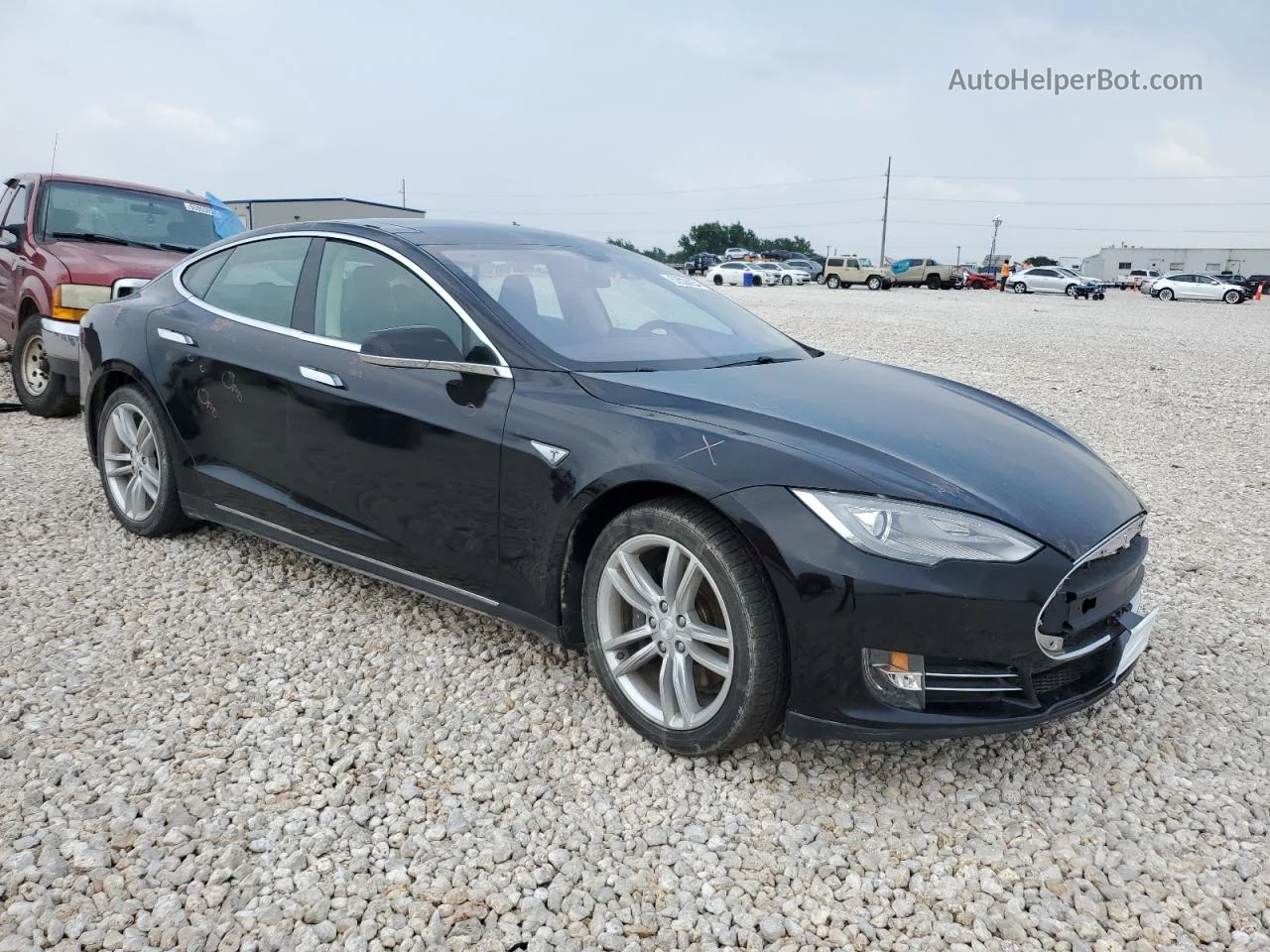 2014 Tesla Model S  Black vin: 5YJSA1S1XEFP34123