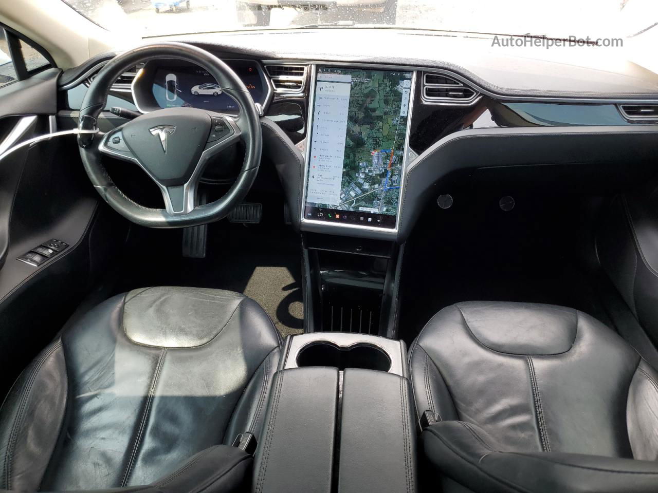 2014 Tesla Model S  Белый vin: 5YJSA1S1XEFP40097