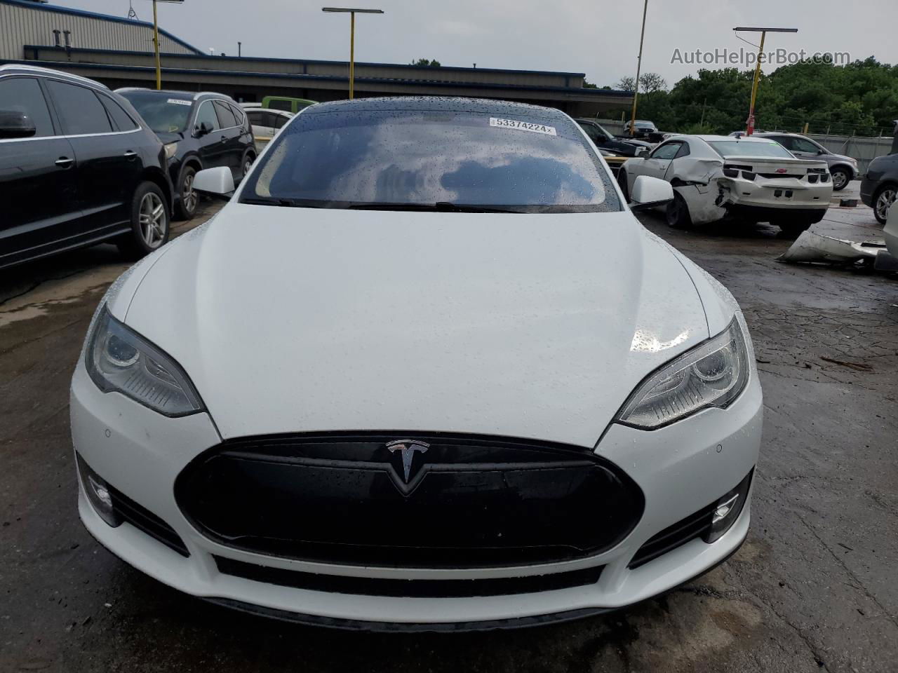 2014 Tesla Model S  Белый vin: 5YJSA1S1XEFP40097