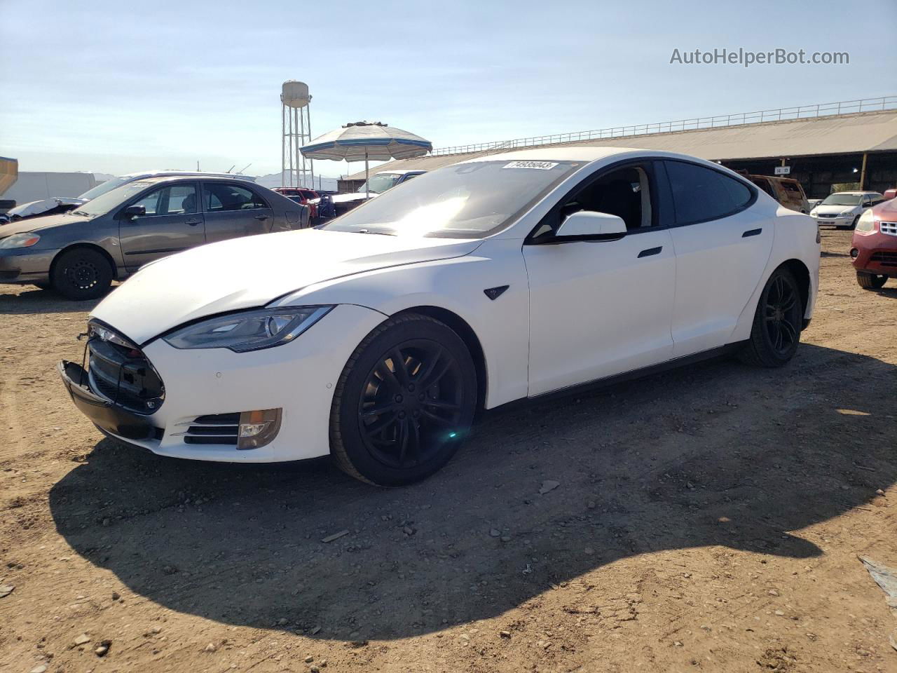 2015 Tesla Model S 70 Белый vin: 5YJSA1S1XFFP69486