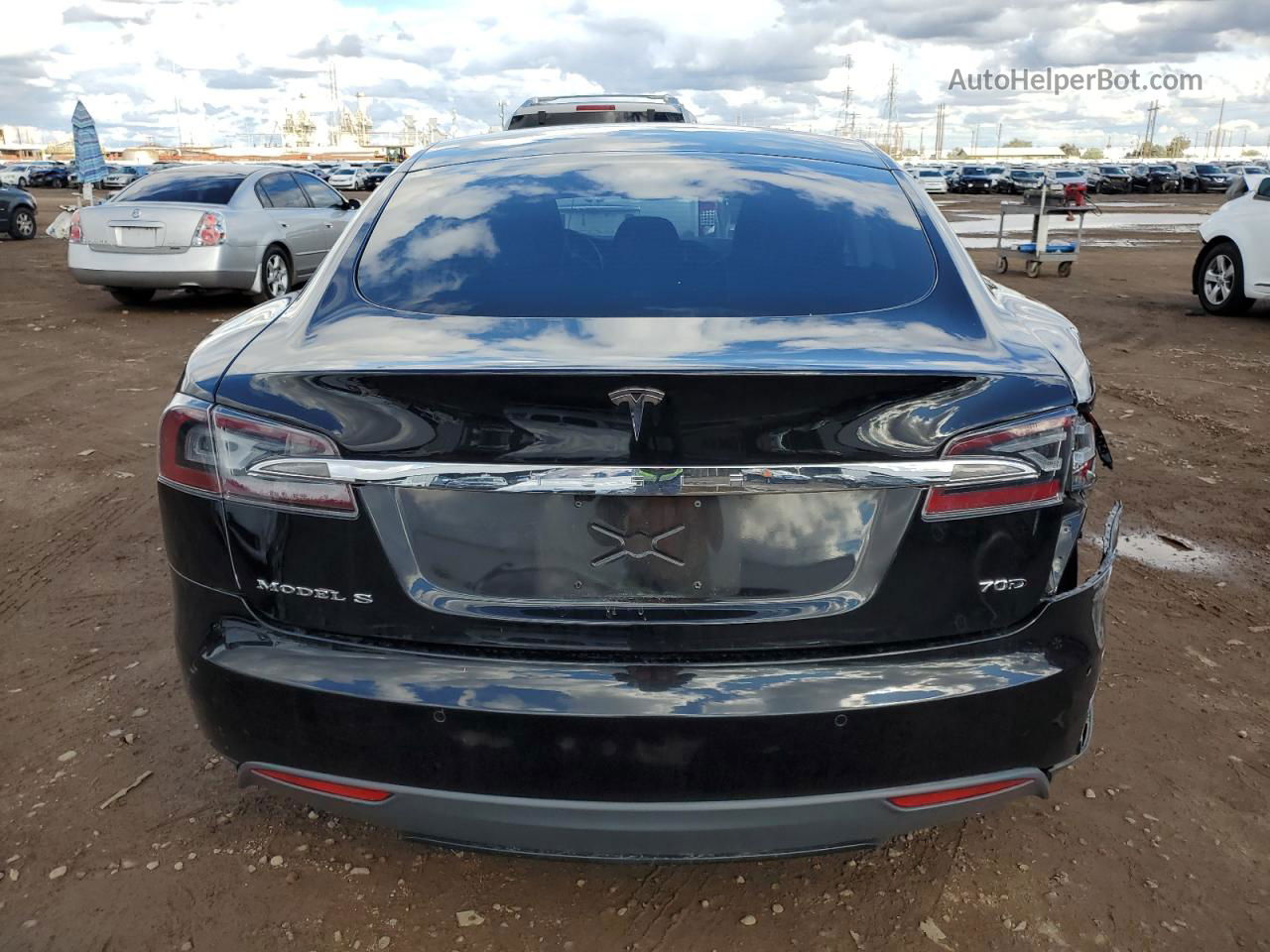 2015 Tesla Model S 70d Black vin: 5YJSA1S21FF082714